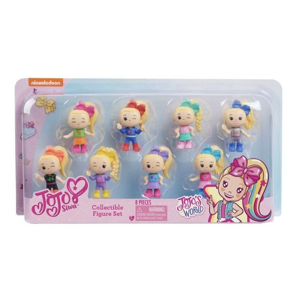 Jojo Siwa Collectible Mini 8 Figure Set Live Your Dream Cake Toppers New - Picture 1 of 4